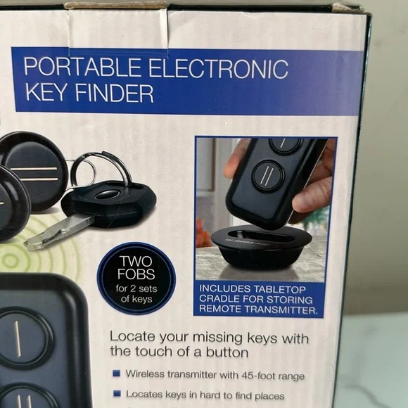 New-Sharper Image Key Finder with Black Design - Picture 6 of 11